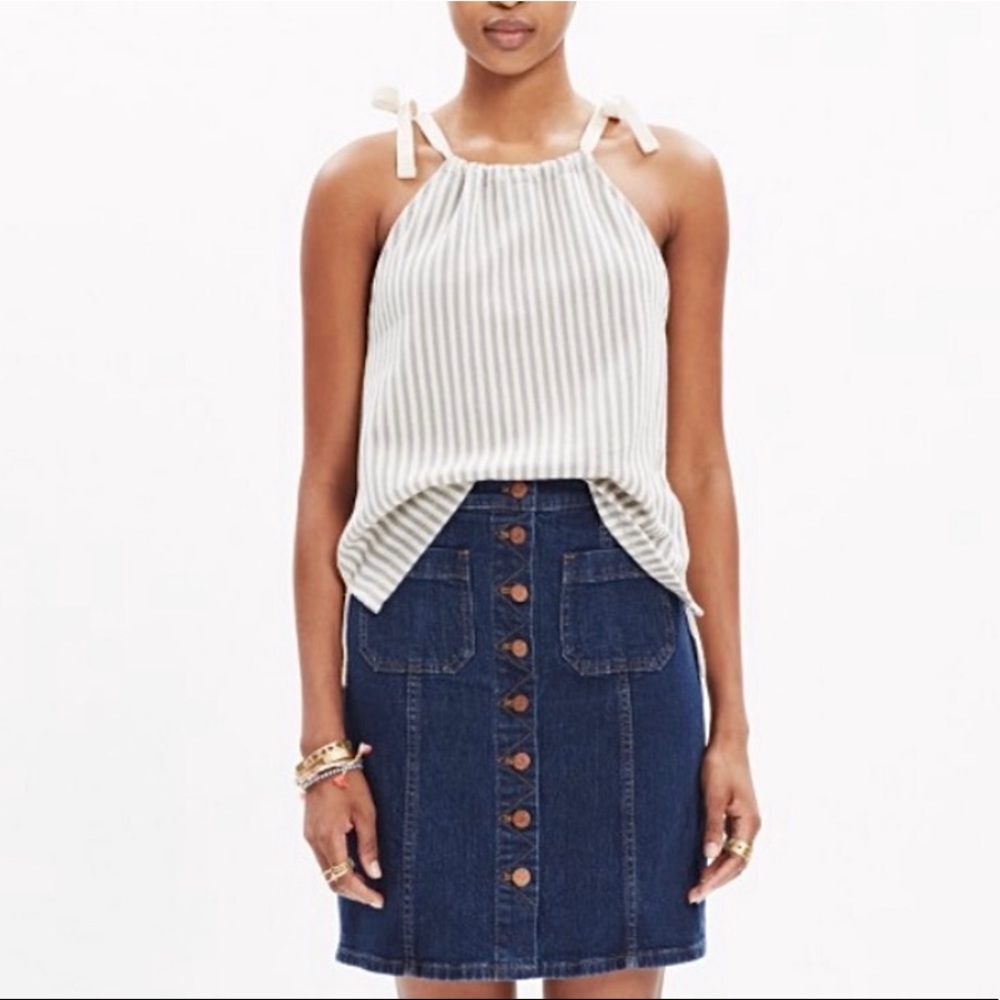 MADEWELL tempo tie-shoulder top
